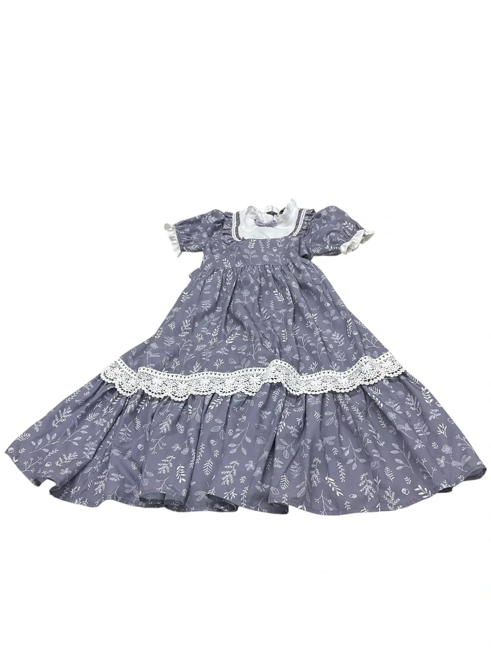 Scarlet Darkness Girls blue floral prairie dress 7